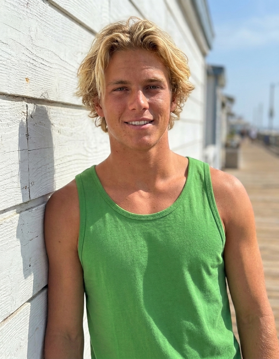 Tank top in Kelly Green
