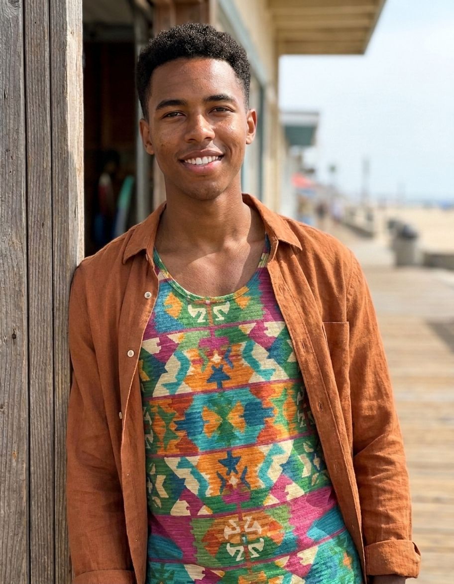 Runway Emerald Zamzam Tank Top Men's Tank Top — Lolekai