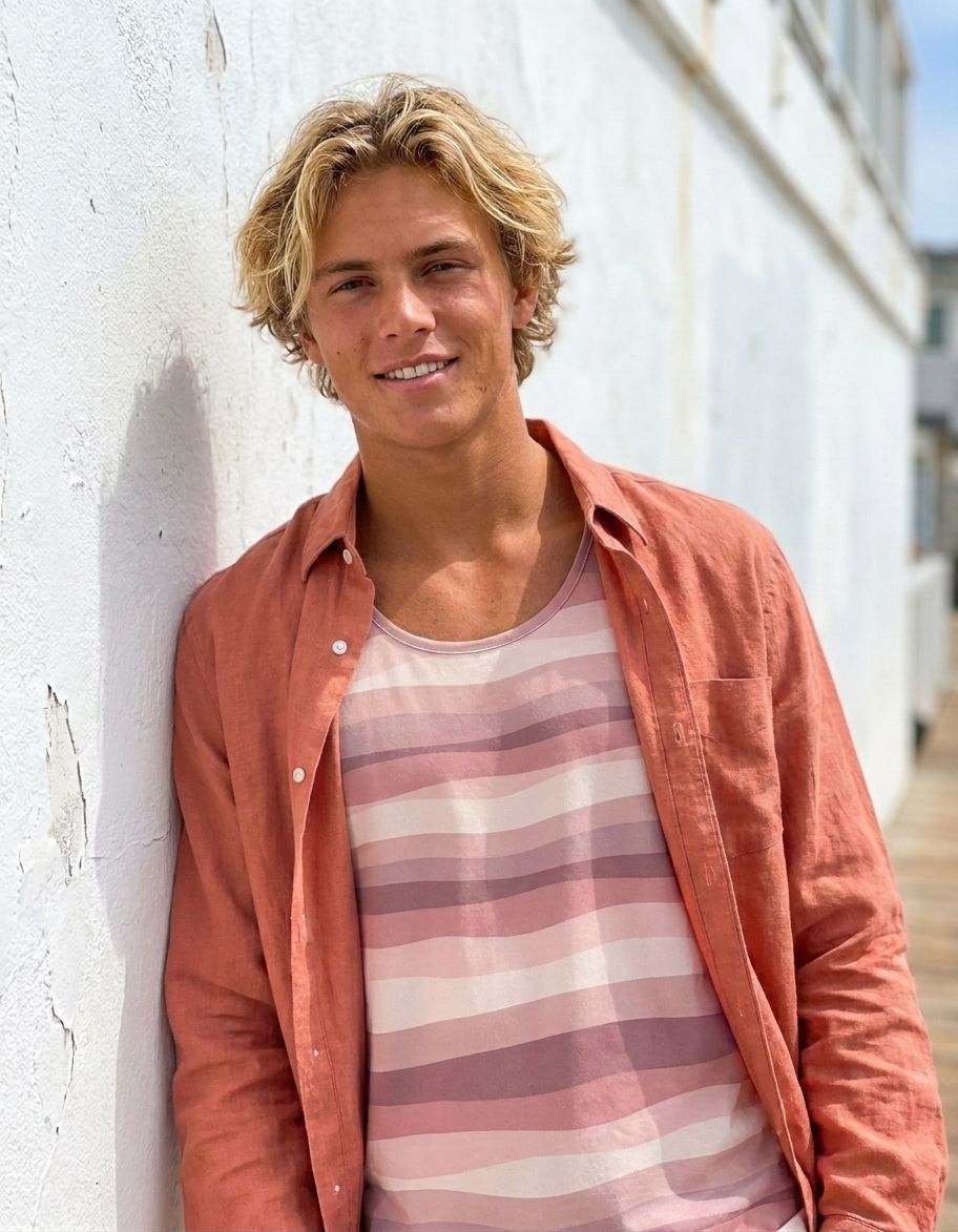 Dusty Rose Prism Tank Top Men's Tank Top — Lolekai