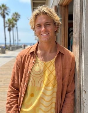 Men's Yellow Petal tank tops