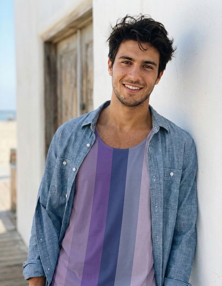 Men's Striped Patterns Tank Top