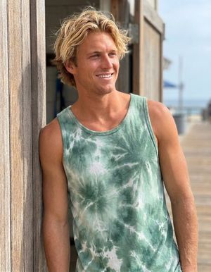 Men's Jelly Mint Nebula men's tank tops