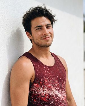 Men's Amaranth Pixelate men's tank tops