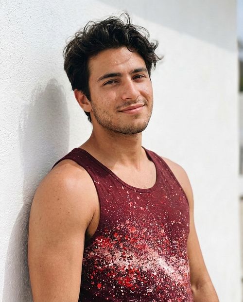 Amaranth Pixelate Tank Top Men's Tank Top — Lolekai