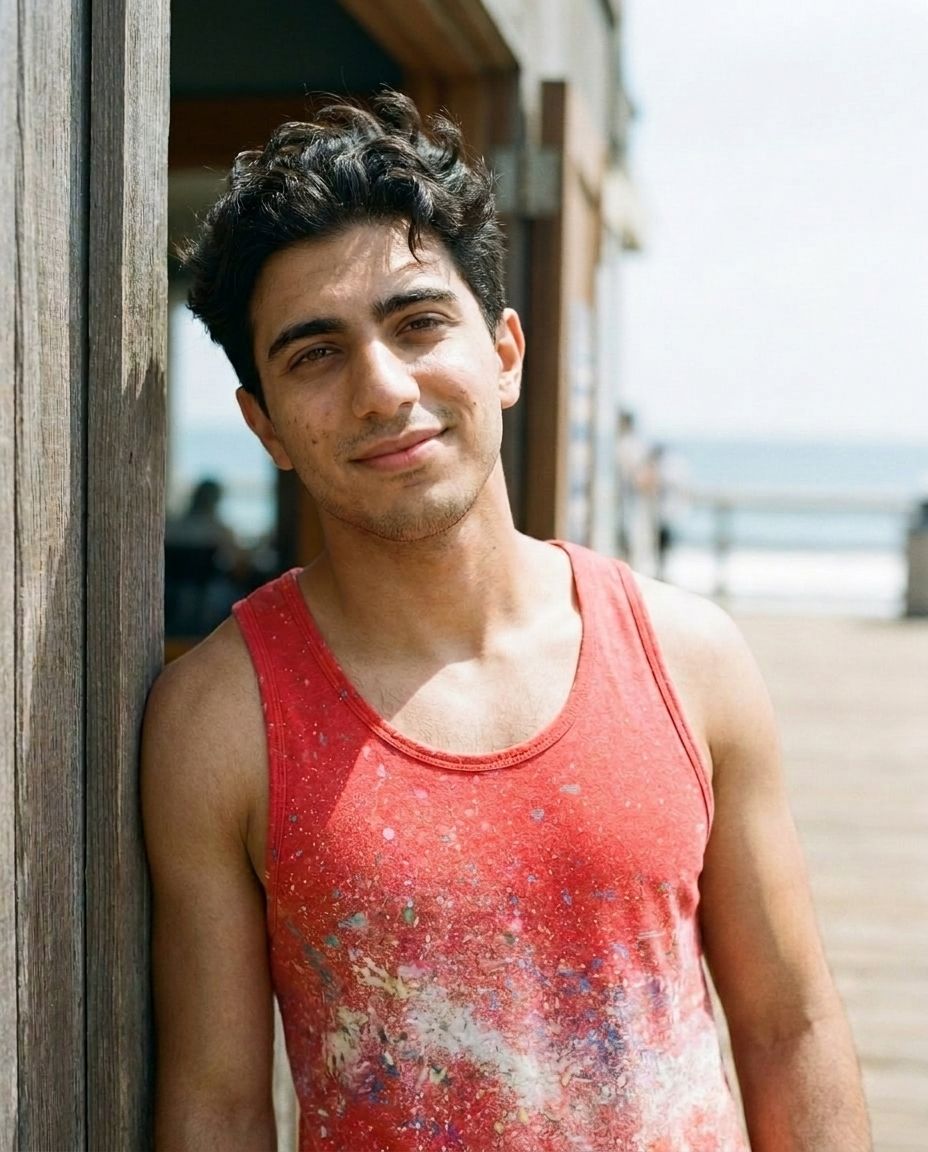 Neon Coral Pixelate Tank Top Men's Tank Top — Lolekai