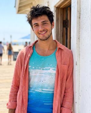 Men's Turquoise to Electric Blue Mosaic men's tank tops
