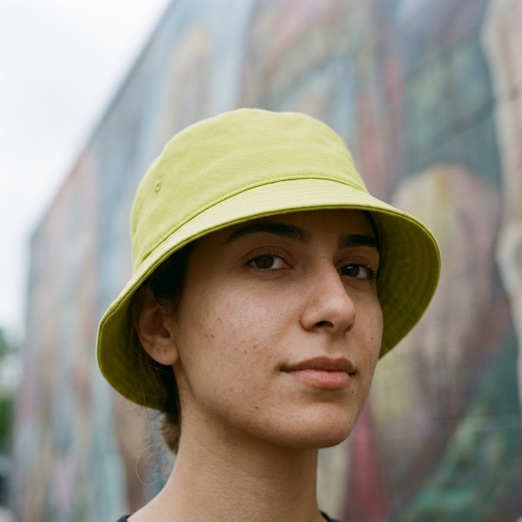Bucket hat in Acacia