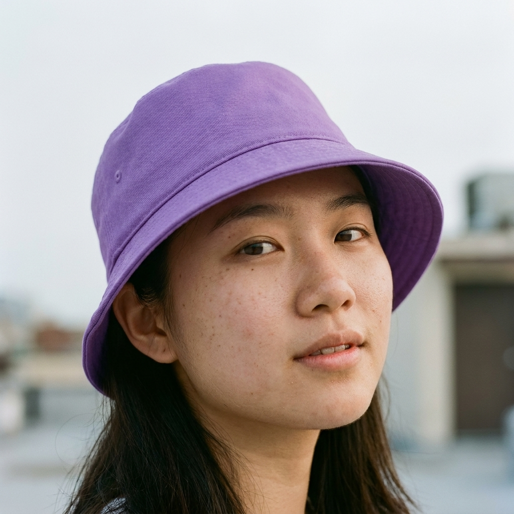 Bucket hat in Amethyst