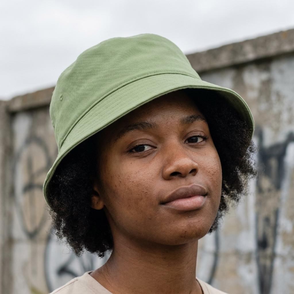 Bucket hat in Asparagus