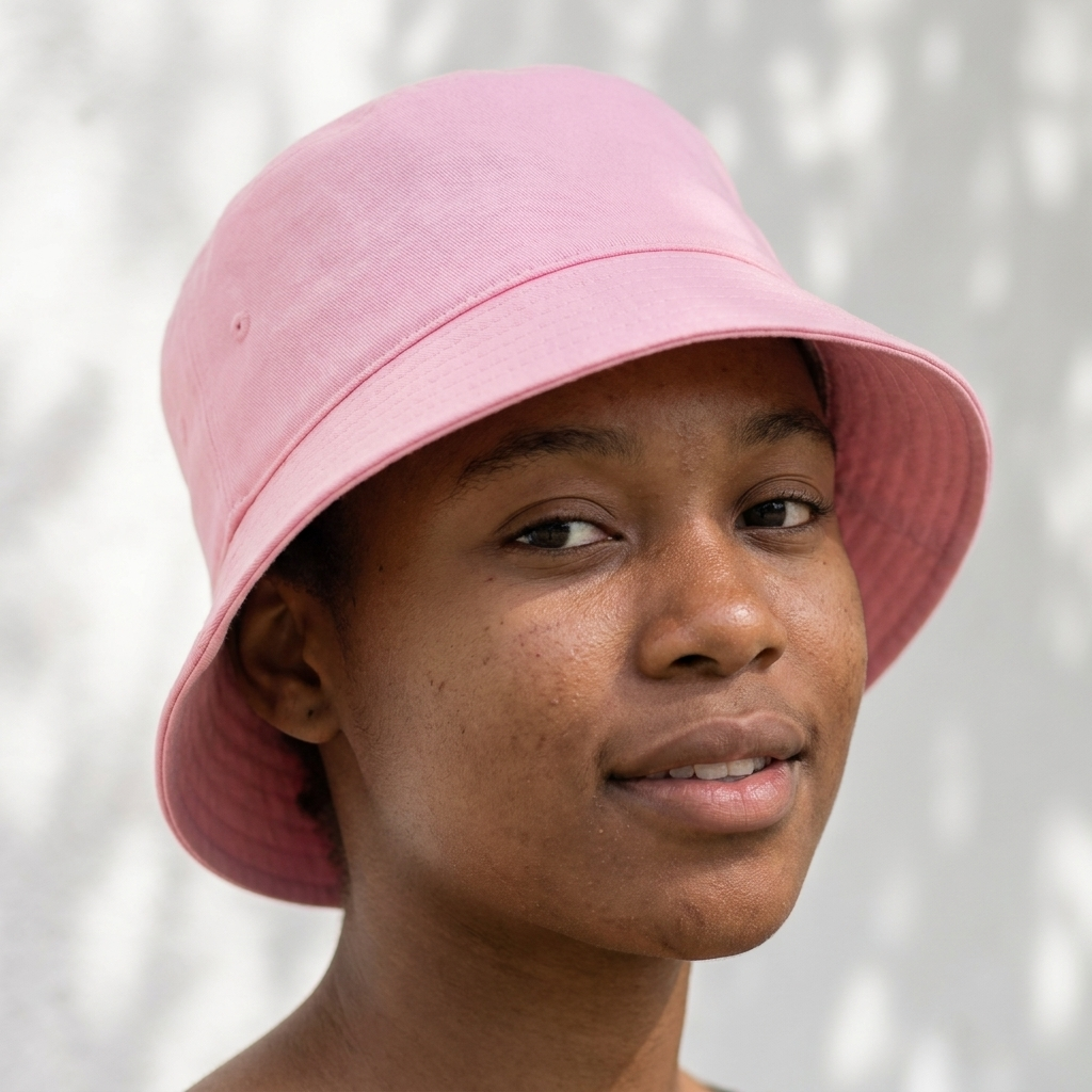 Bucket hat in Bubblegum