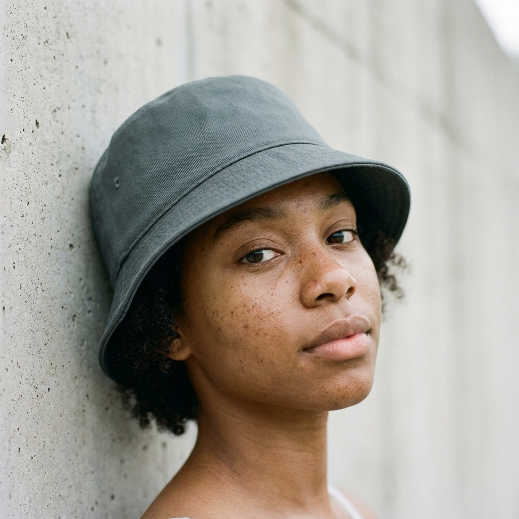 Bucket hat in Charcoal