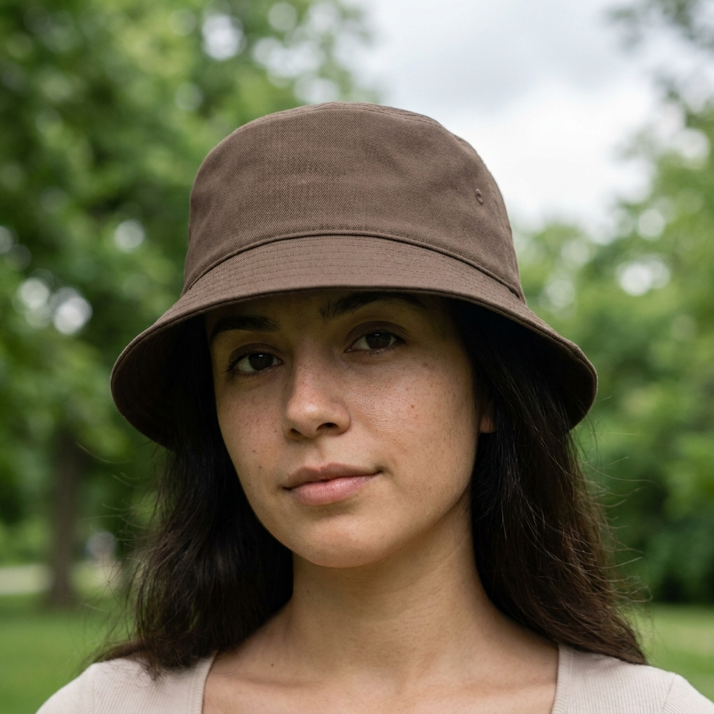Bucket hat in Coffee Bean