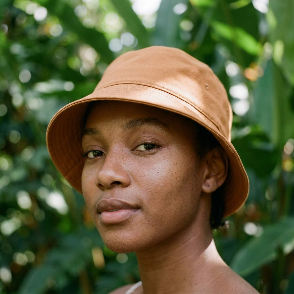 Bucket hat in Copper