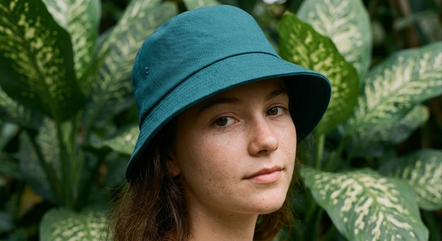 Bucket hat in Dark Teal