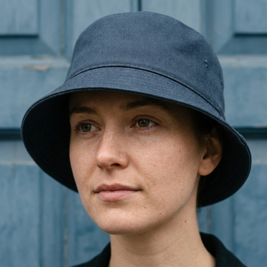 Bucket hat in Dark Denim