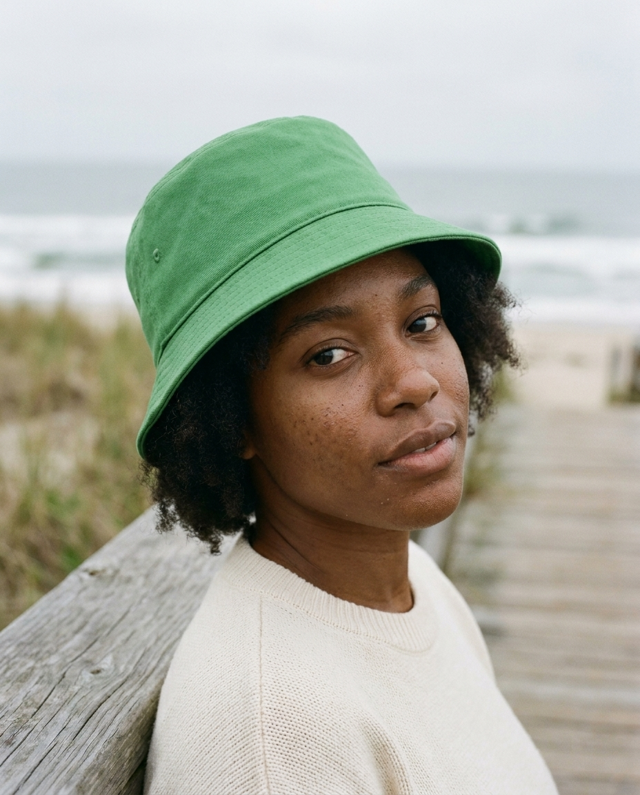 Bucket hat in Green