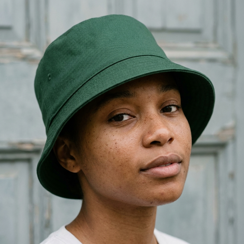 Bucket hat in Hunter Green