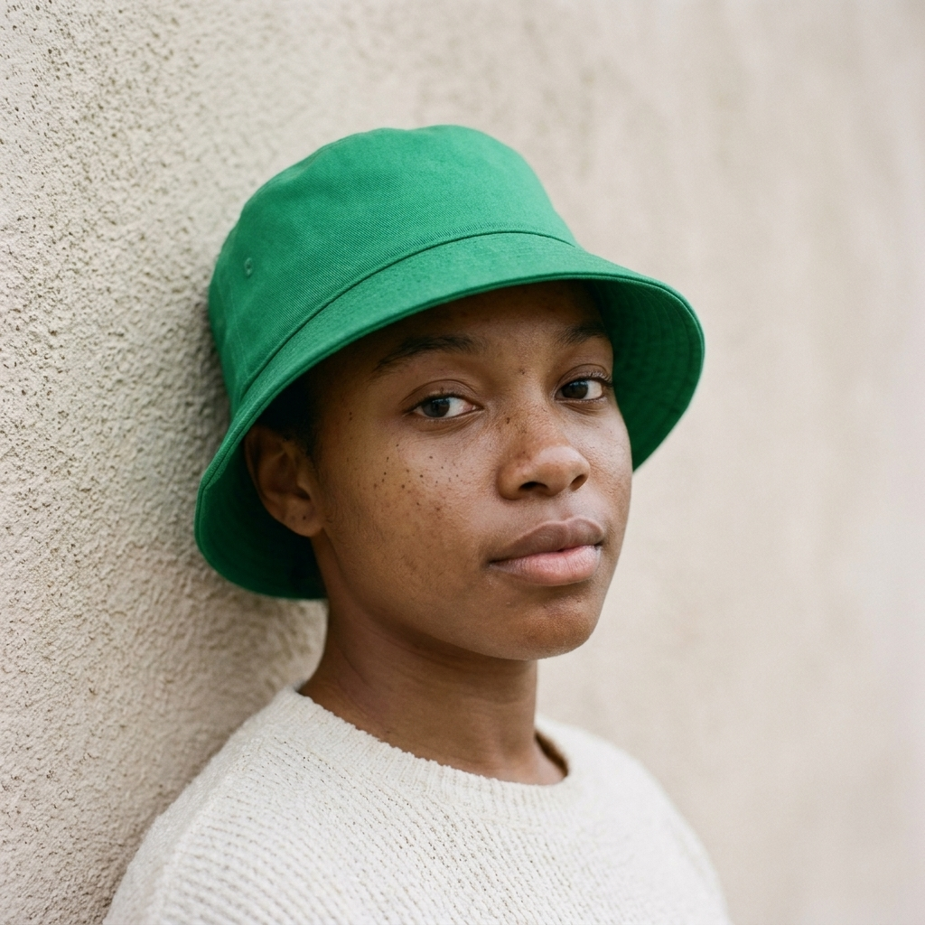 Bucket hat in Malachite Green