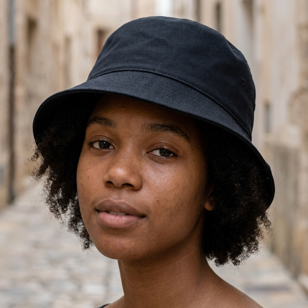 Bucket hat in Midnight Black