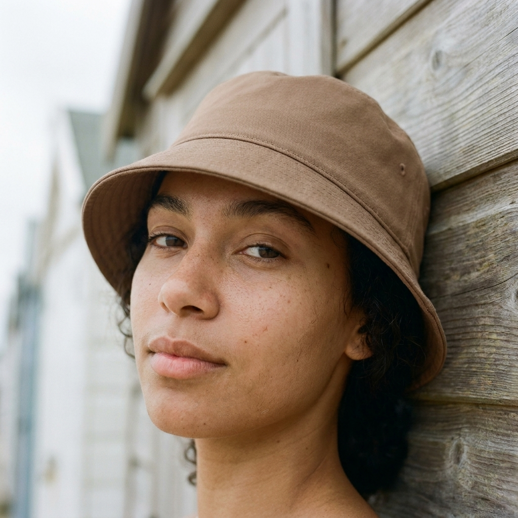 Bucket hat in Mocha