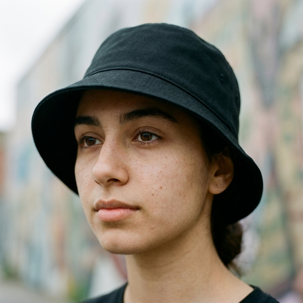 Bucket hat in Onyx