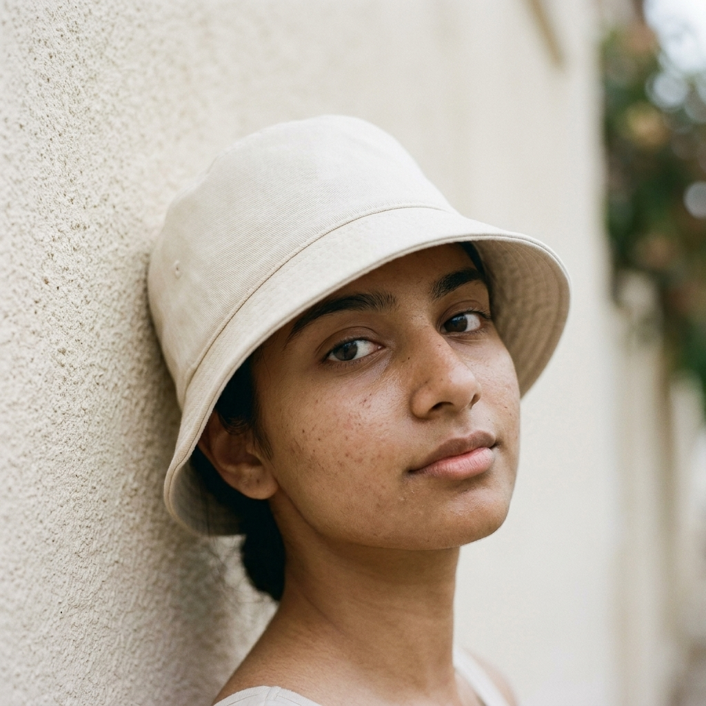 Bucket hat in Oyster