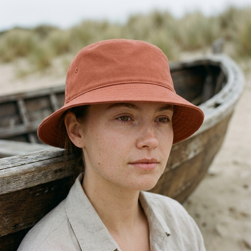 Bucket hat in Burnt Sienna