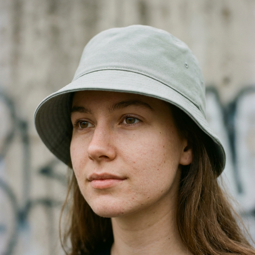 Bucket hat in Pewter