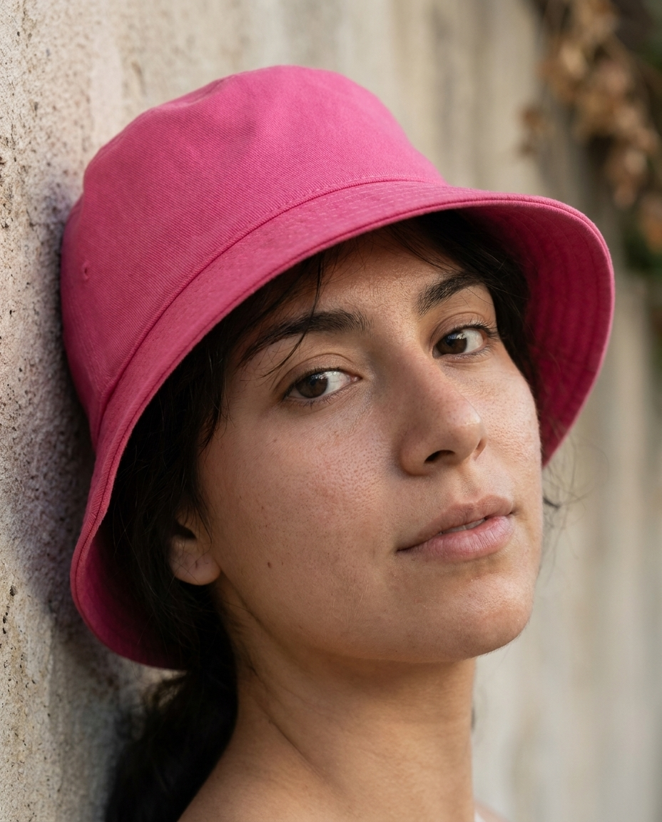 Bucket hat in Pink