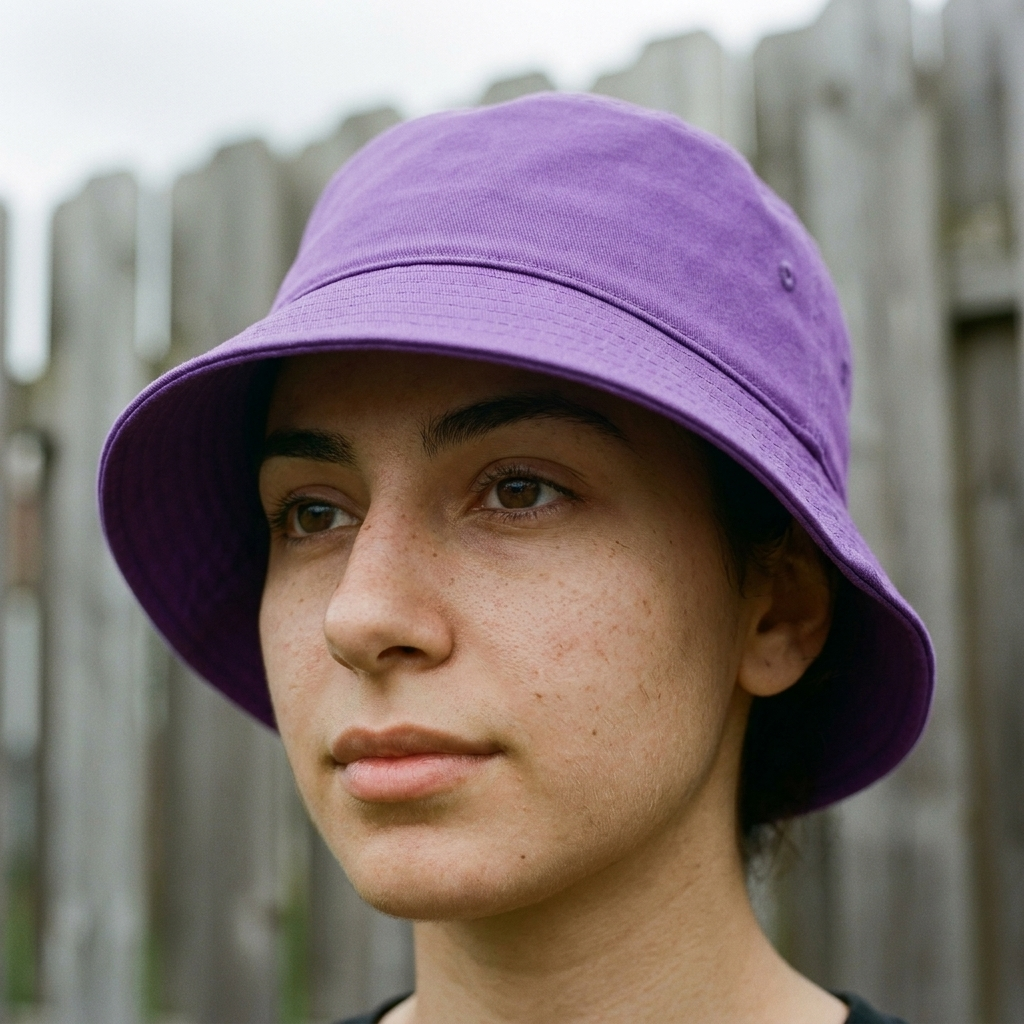 Bucket hat in Purple