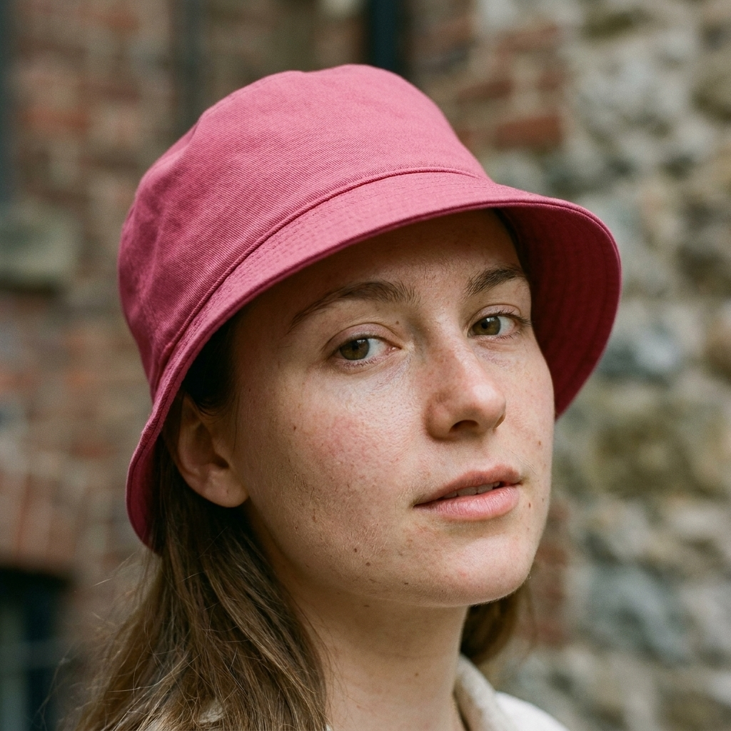 Bucket hat in Raspberry