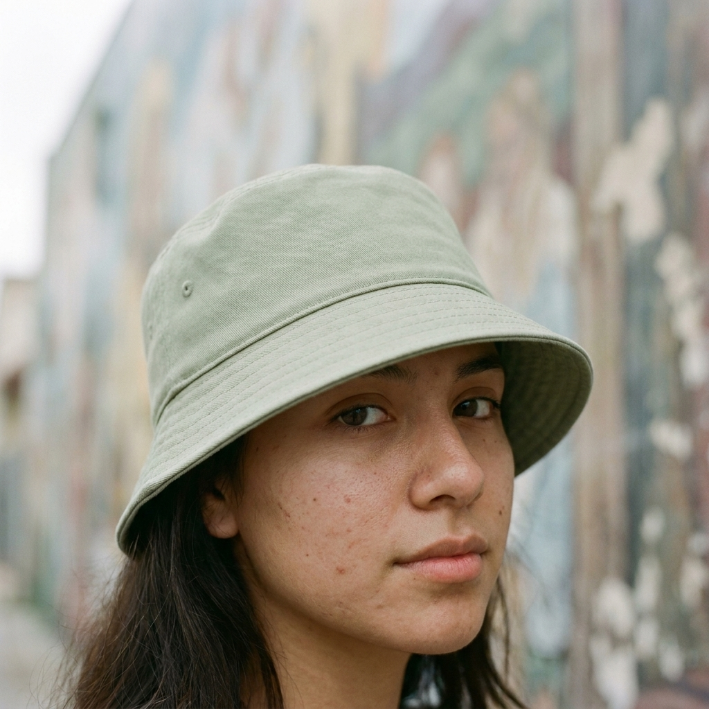 Bucket hat in Sage Green