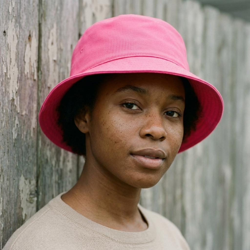 Bucket hat in Schiaparelli Pink