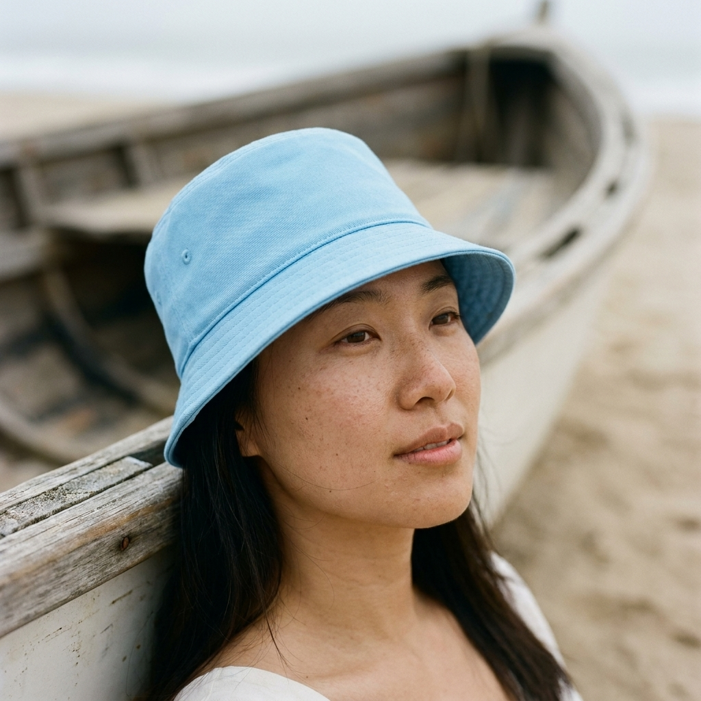 Bucket hat in Sky Blue