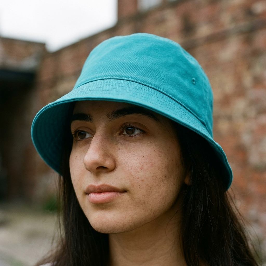 Bucket hat in Teal