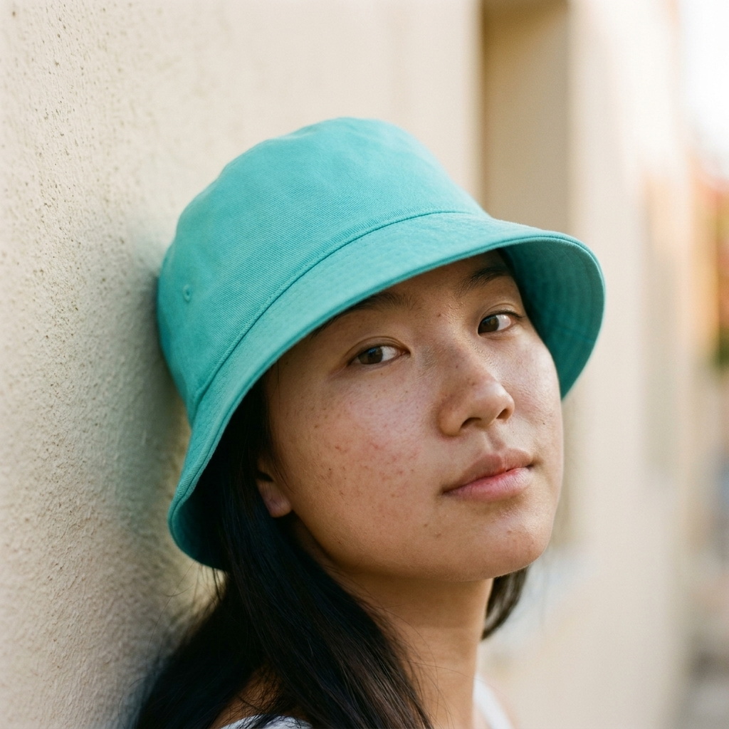 Bucket hat in Tiffany Blue
