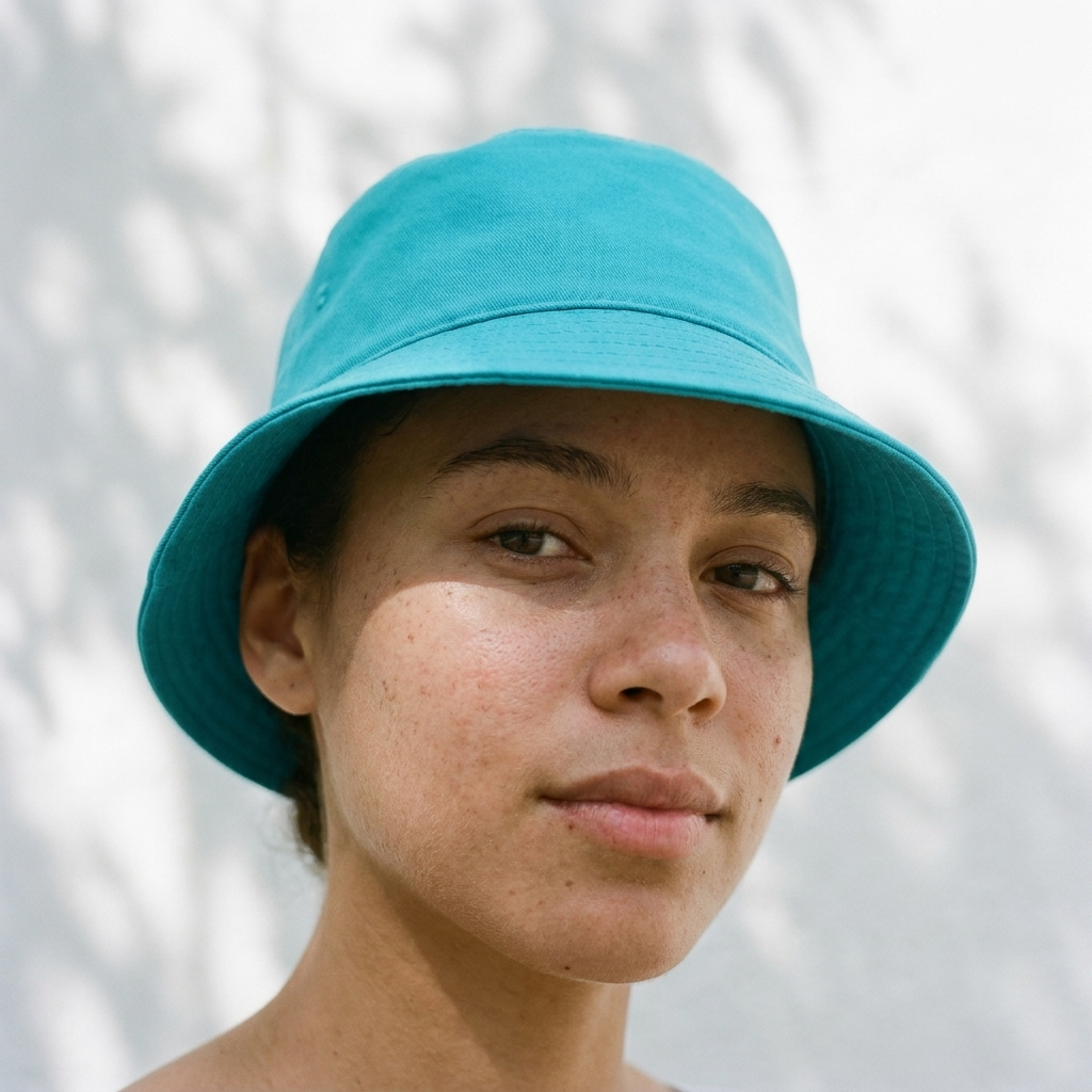 Bucket hat in Turquoise