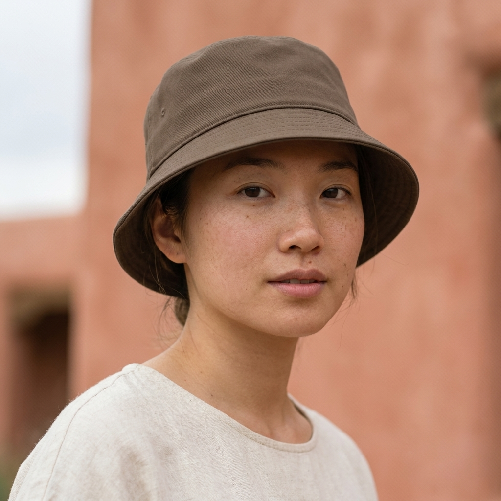 Bucket hat in Umber