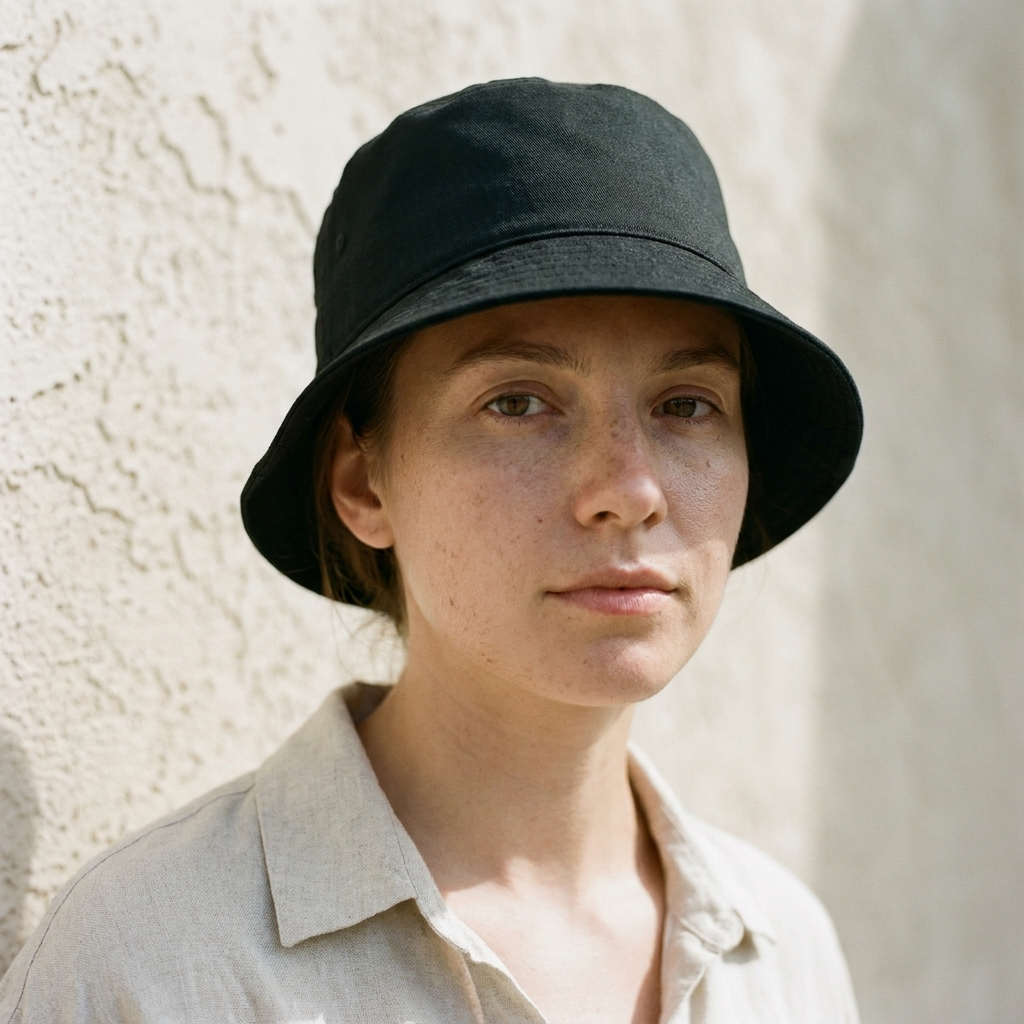 Bucket hat in Void Black
