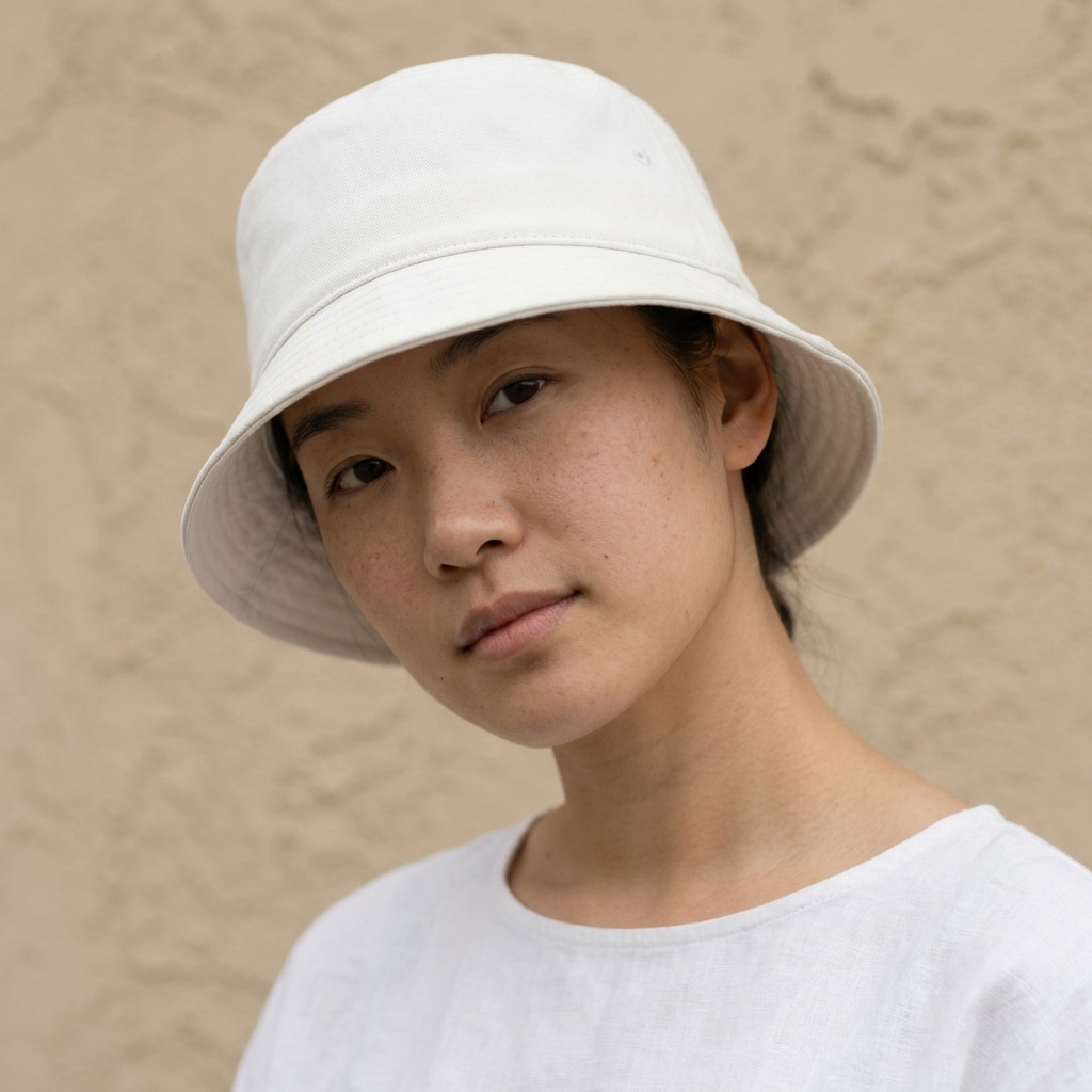 Bucket hat in White Onyx