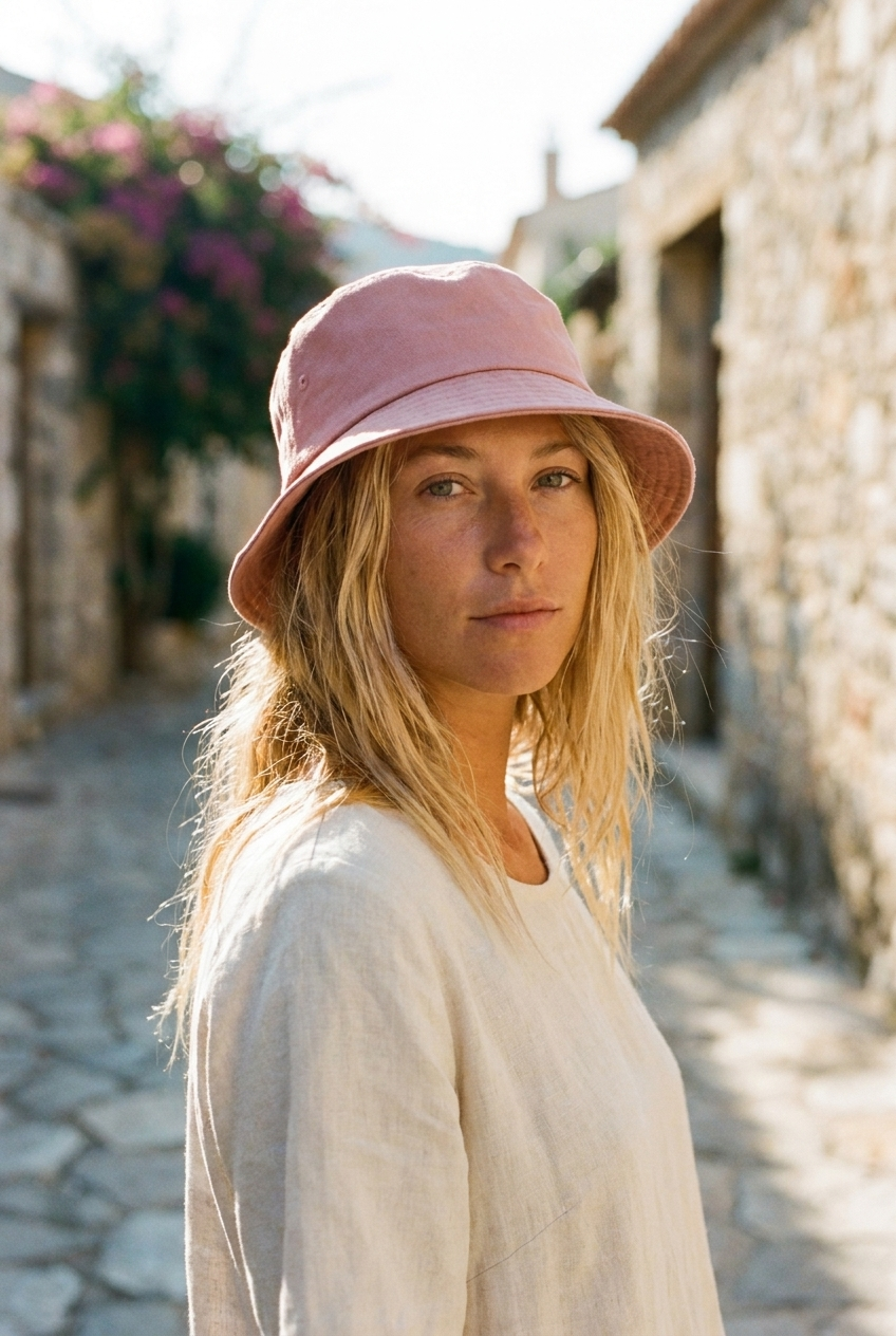 Bucket hat in Taffy