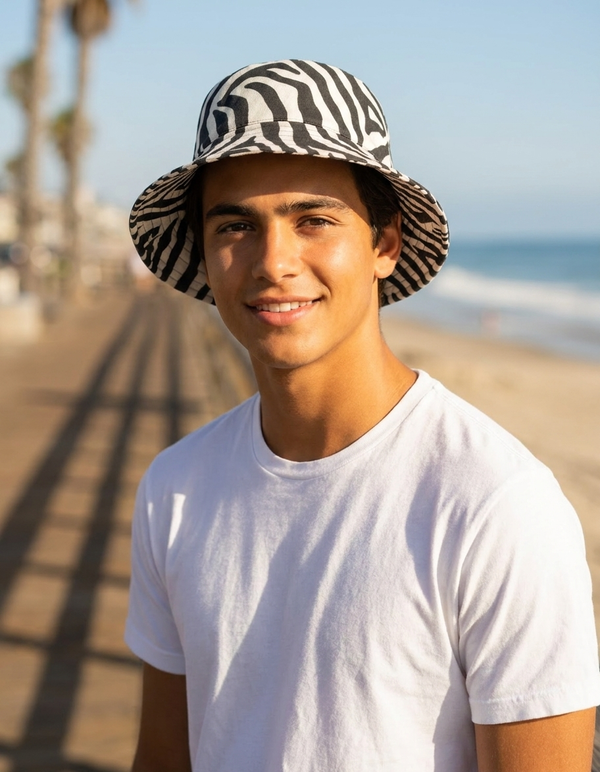 Zebra Collection bucket hats
