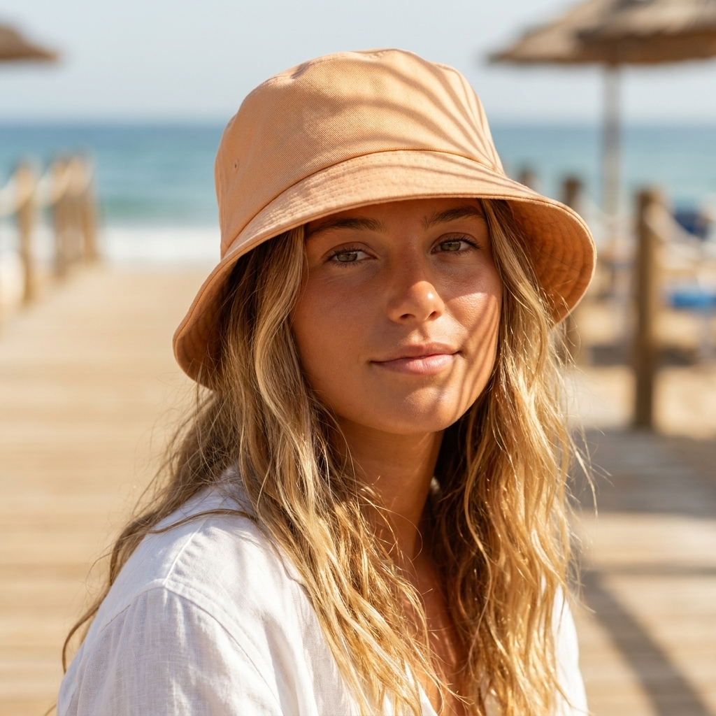Bucket hat in Agate