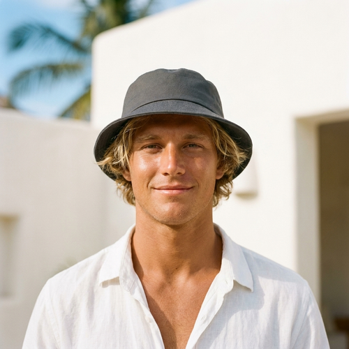 Unisex Black Bucket Hat