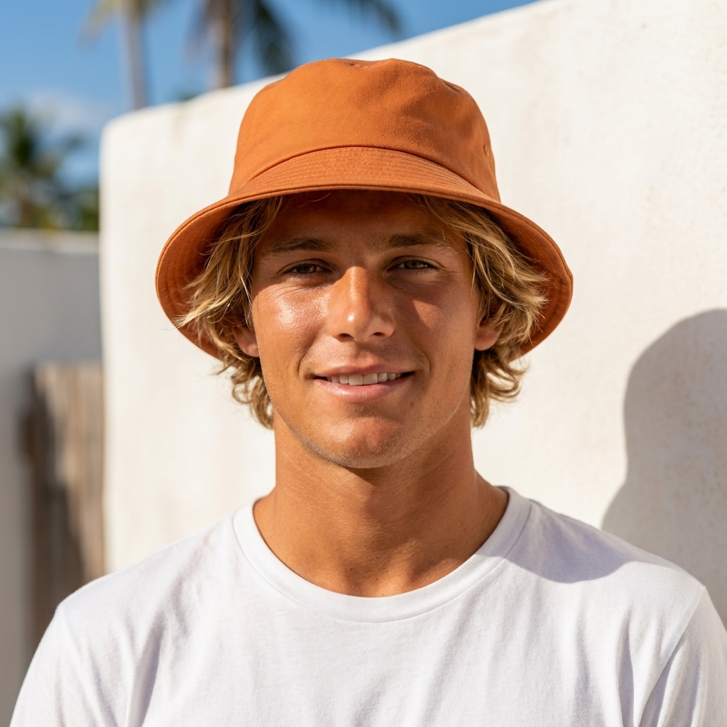 Bucket hat in Cappuccino