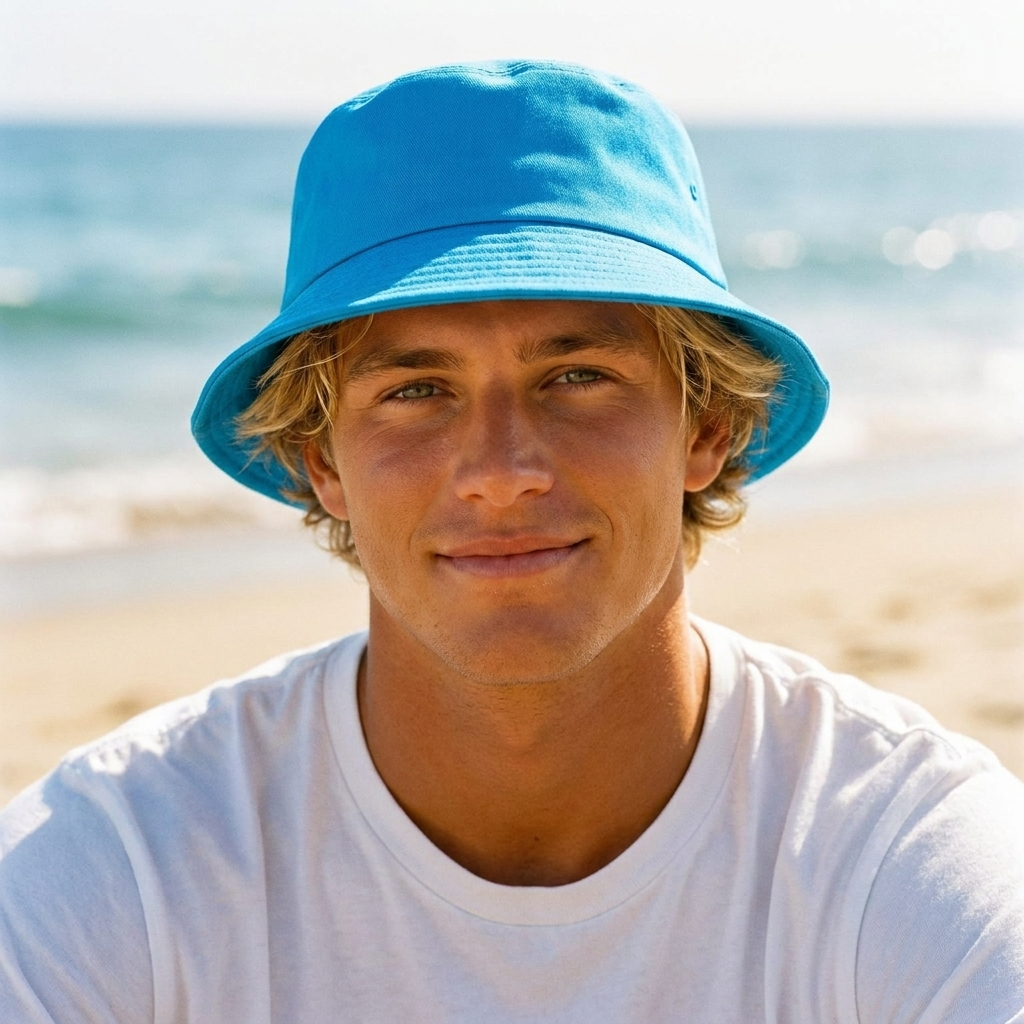 Bucket hat in Capri
