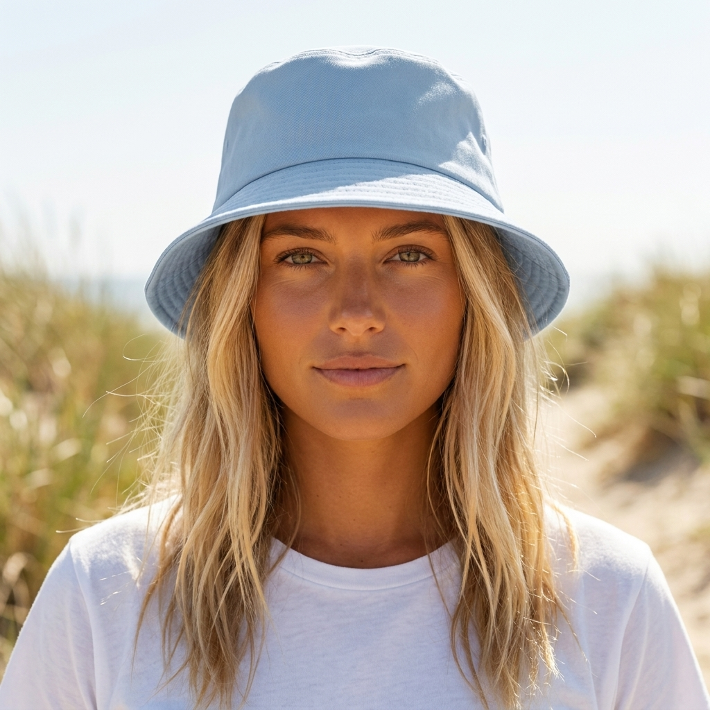 Bucket hat in Dusty Blue
