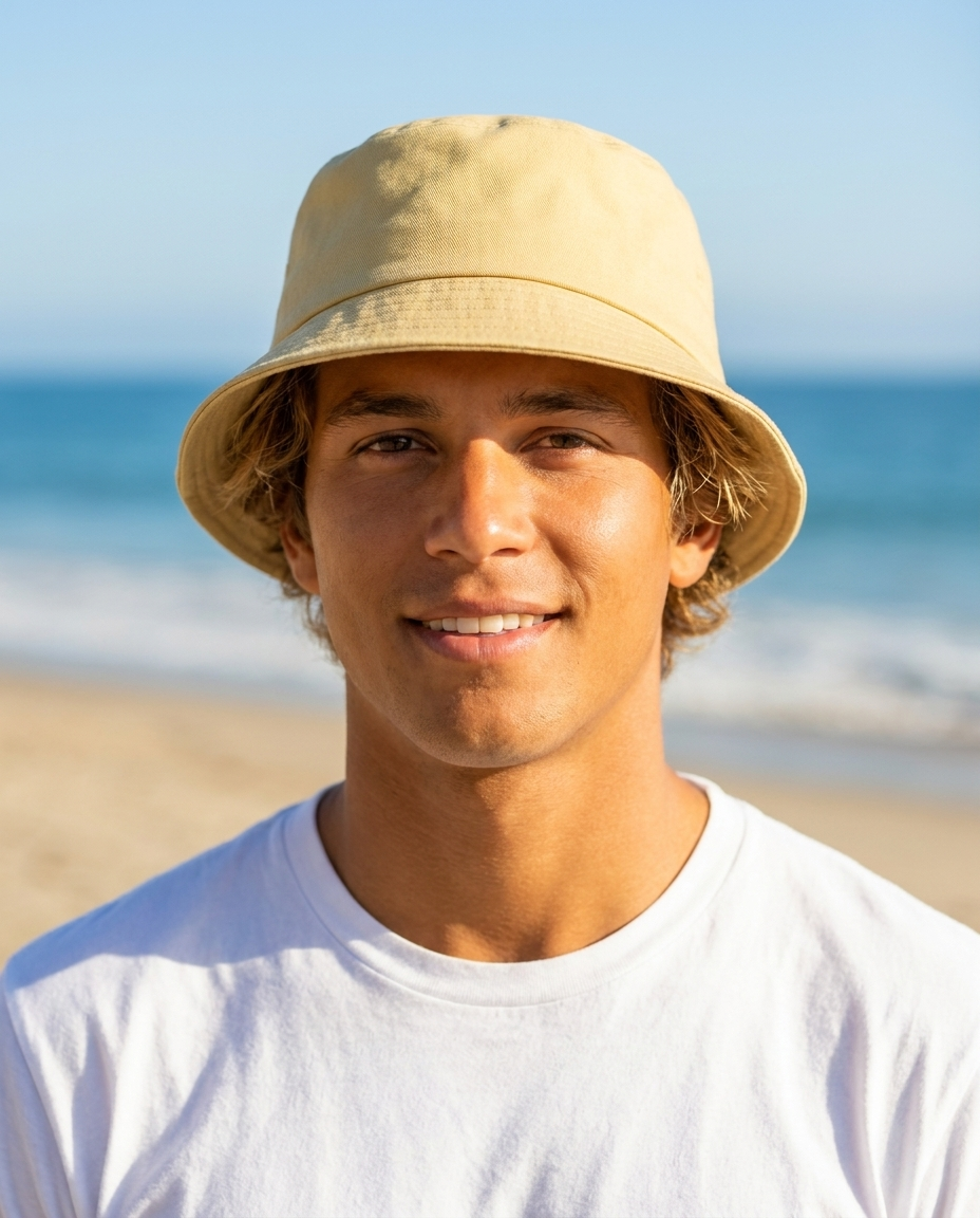 Bucket Hat in Ecru