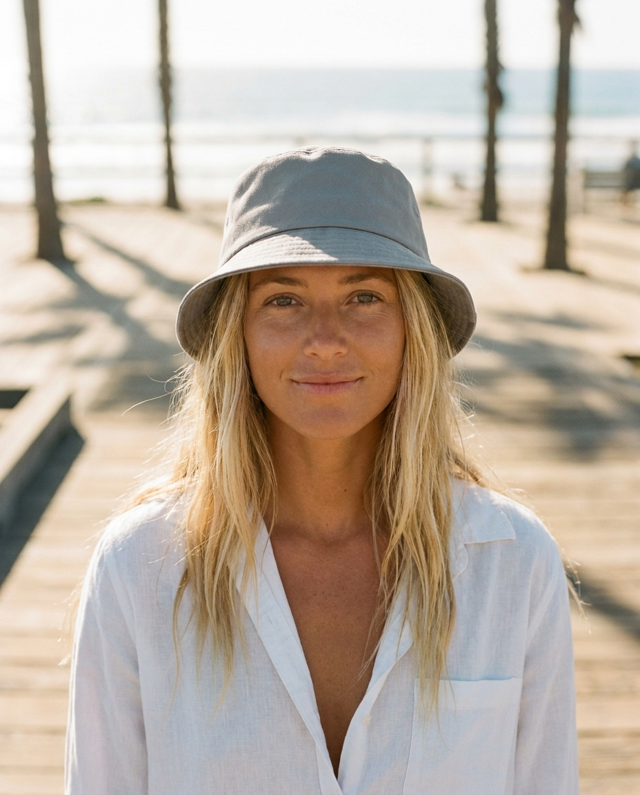 Bucket hat in Granite