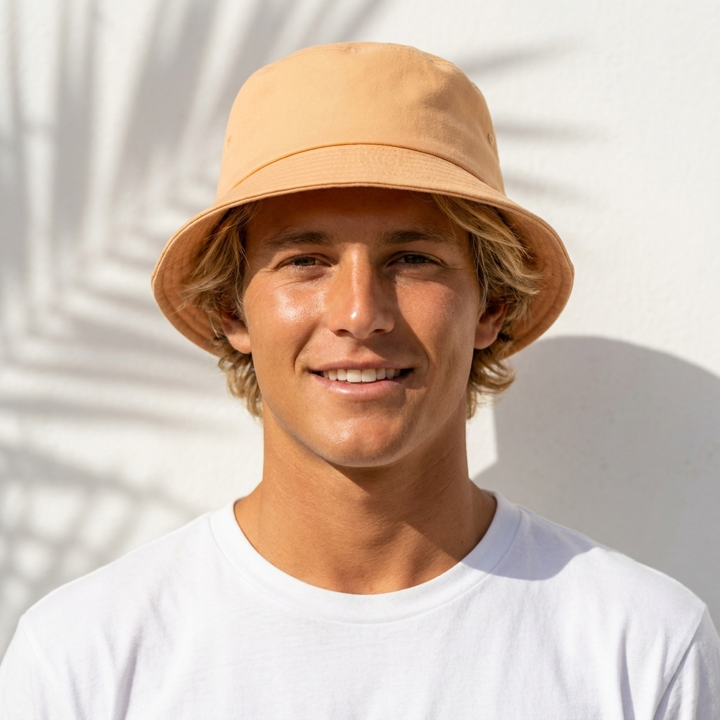 Bucket hat in Greige